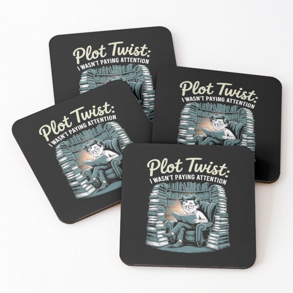 Item preview, Plot Twist I Wasn't Paying Attention Book Lover novelty designed and sold by ShelFisher.