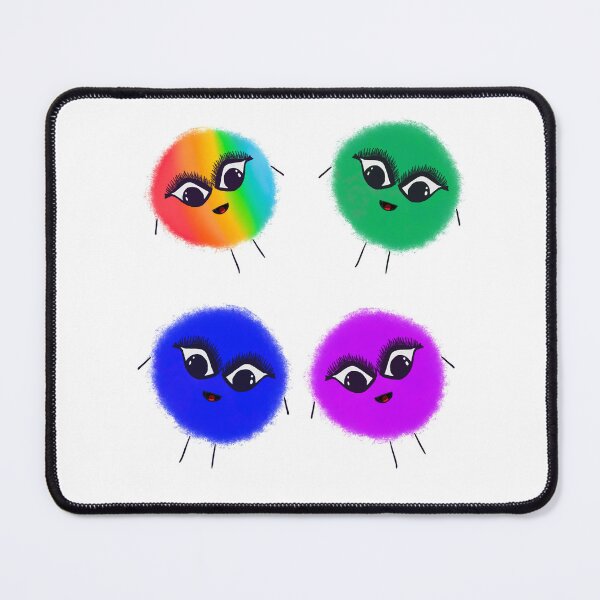 Item preview, Lovies: colorful fuzzy character design designed and sold by BusyBialas.