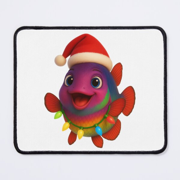 Item preview, Christmas Rainbow Kribs Fish designed and sold by Sillytoe.