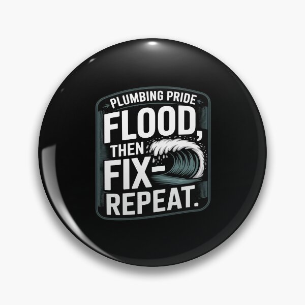 Item preview, Plumbing Pride Flood Then Fix - Repeat Wave designed and sold by ShelFisher.