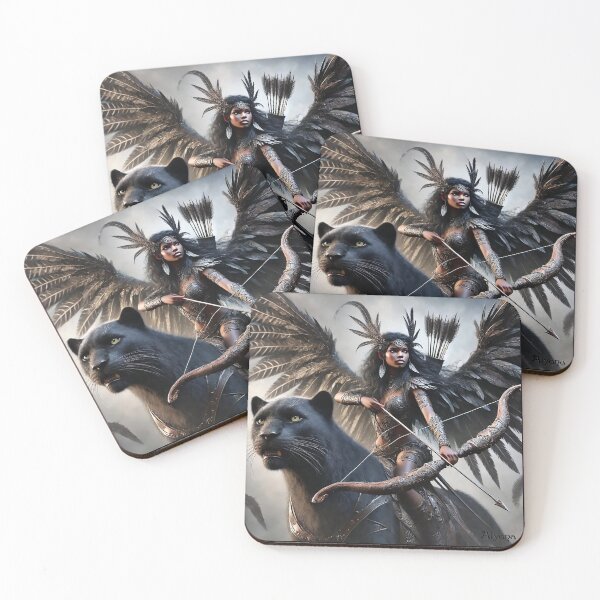 Item preview, Kaya Shadowflight: The First Archer of the Forgotten Dawn designed and sold by WildlyAiyana.