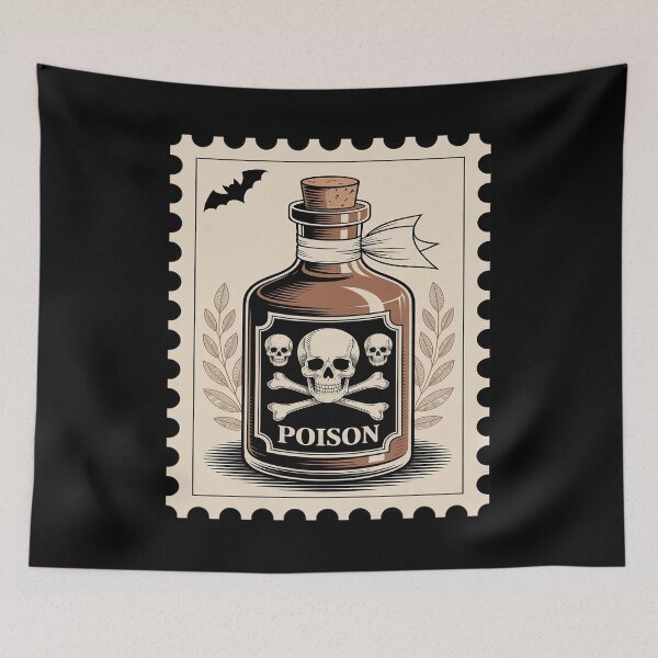 Item preview, Poison Skull Bottle Halloween designed and sold by ShelFisher.