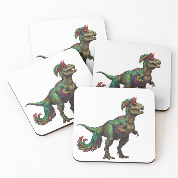 Item preview, Peacock T-Rex – Vibrant Feathered Dinosaur Artwork designed and sold by DinoPrints-shop.
