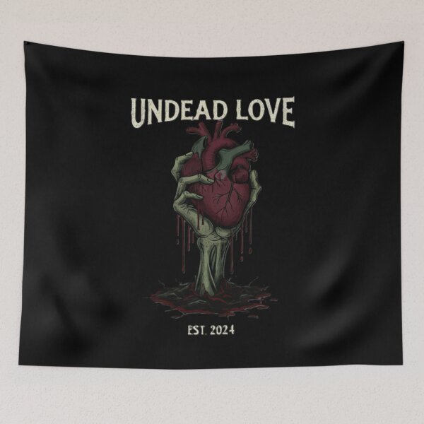 Item preview, Undead Love: Zombie Hand Holding Bleeding Heart Design designed and sold by Choploop.