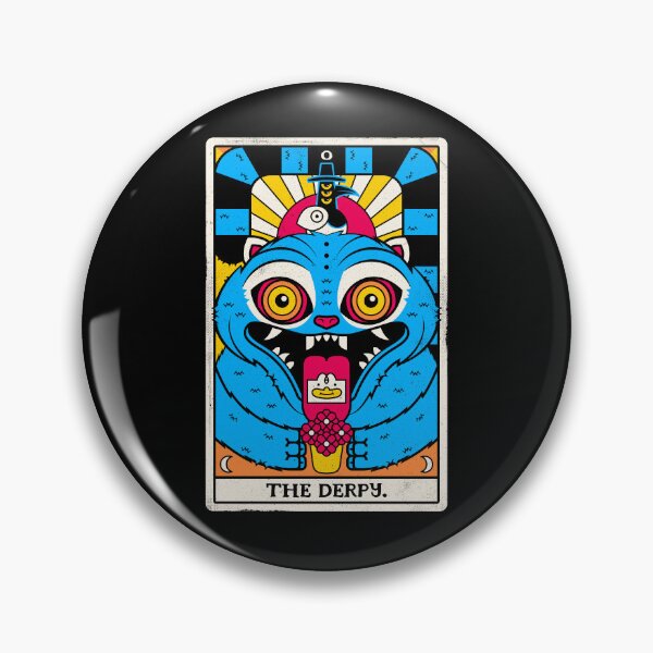 Artikelvorschau, Derpy Tiger Tarotkarte, süße blaue Tiger-Wahrsagerin entworfen und verkauft von therocketman.