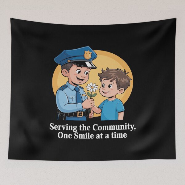 Item preview, Police Officer Pride Community Smiles designed and sold by ShelFisher.