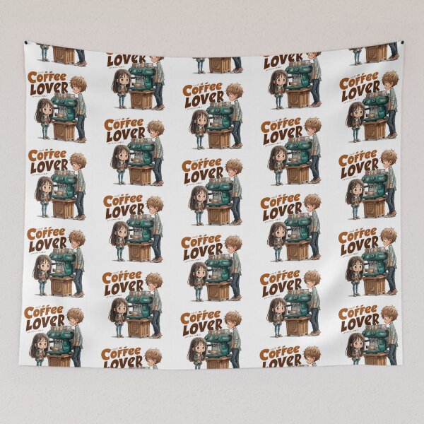 Item preview, Cute Coffee Lover Barista Machine – Adorable Coffee Shop Cartoon Art designed and sold by Grafititee.