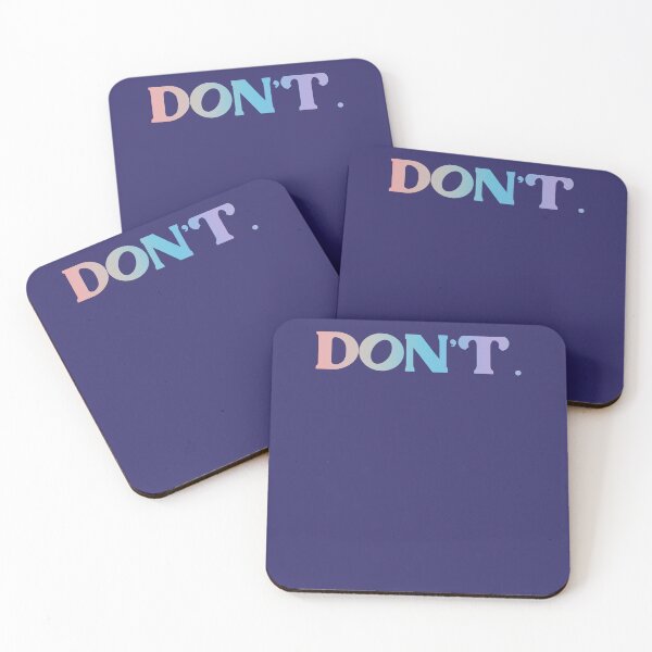Item preview, DON'T. Just Don't. Pastel unicorn rainbow gradient designed and sold by sandpaperdaisy.