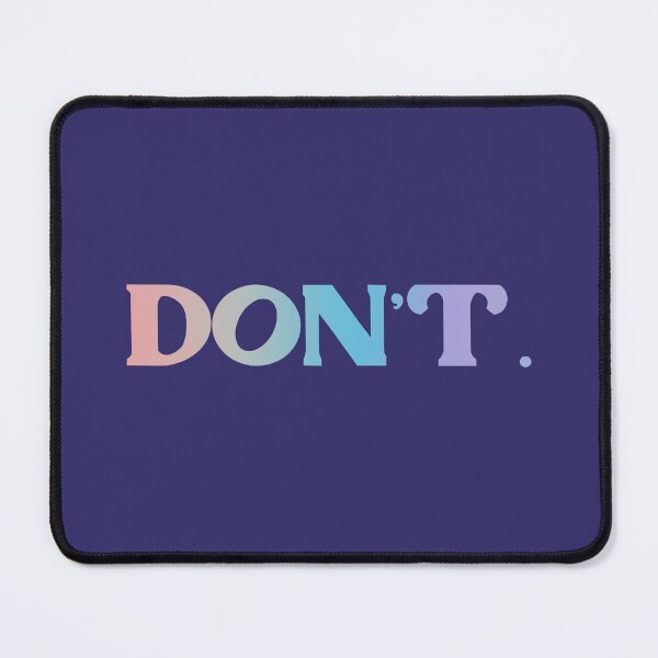 Item preview, DON'T. Just Don't. Pastel unicorn rainbow gradient designed and sold by sandpaperdaisy.