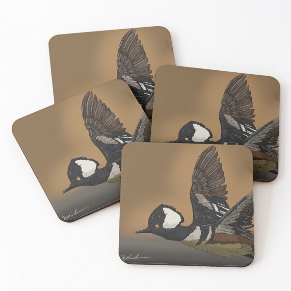 Item preview, Drake hooded merganser Duck designed and sold by Michael Garber.