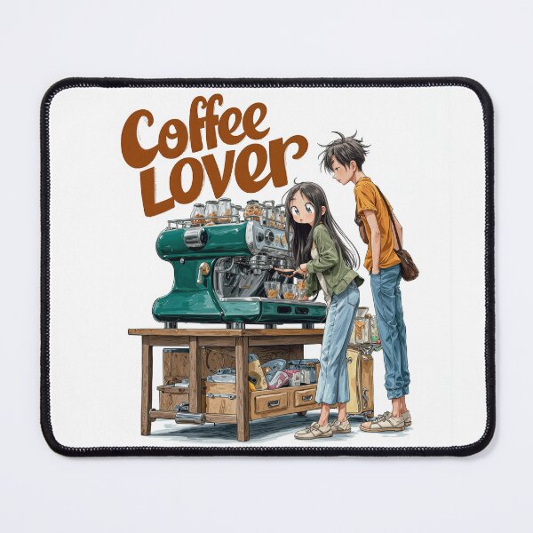 Item preview, Cute Coffee Lover Barista Machine – Adorable Coffee Shop Cartoon Art designed and sold by Grafititee.