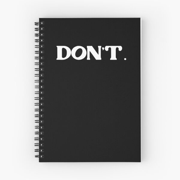 Item preview, DON'T. Just Don't. white solid designed and sold by sandpaperdaisy.