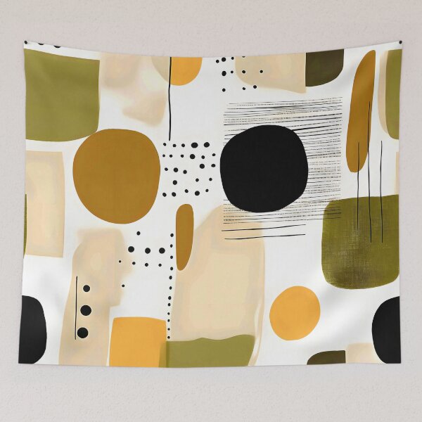 Item preview, Mid-Century Modern Abstract Designs In Earthtones And Green designed and sold by DEC02.