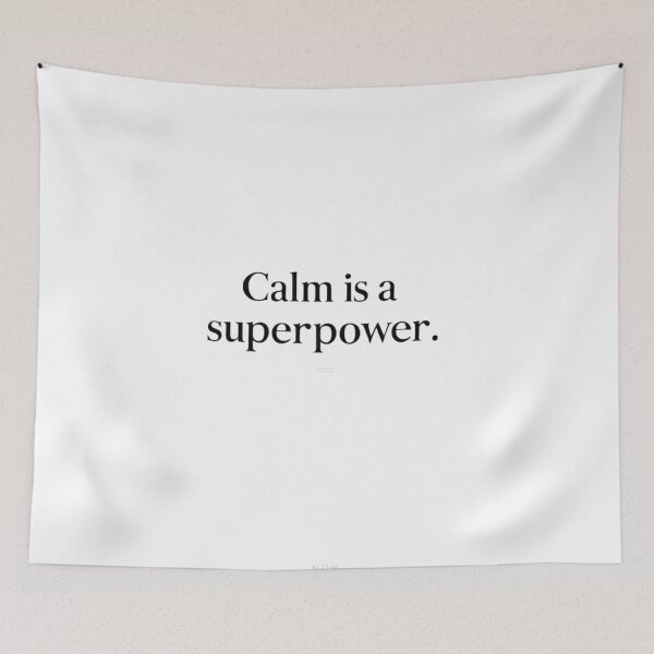 Item preview, Calm Is a Superpower – Minimal Scandinavian Quote designed and sold by Irene Catchmind.