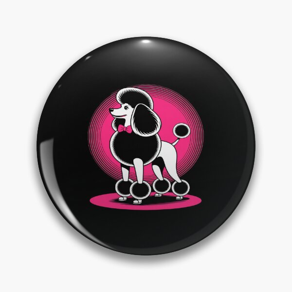 Artikelvorschau, Pudel, Hund, 50er-Jahre-Sockentanz, Rockabilly, 1950er-Jahre-Tanzparty, Doo Wop entworfen und verkauft von Sandrhaus.