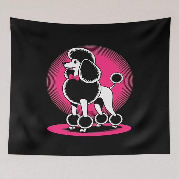 Item preview, Poodle Dog 50s Sock Hop Rockabilly 1950s Dance Party Doo Wop designed and sold by Sandrhaus.