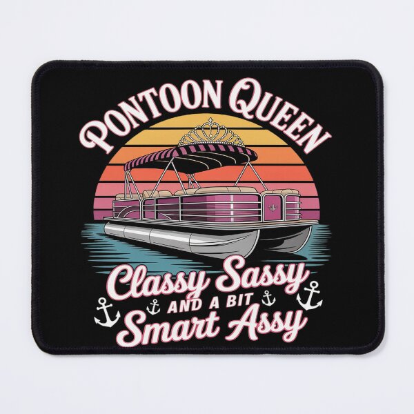 Item preview, Pontoon Queen Sassy Funny Boating Party designed and sold by Sandrhaus.