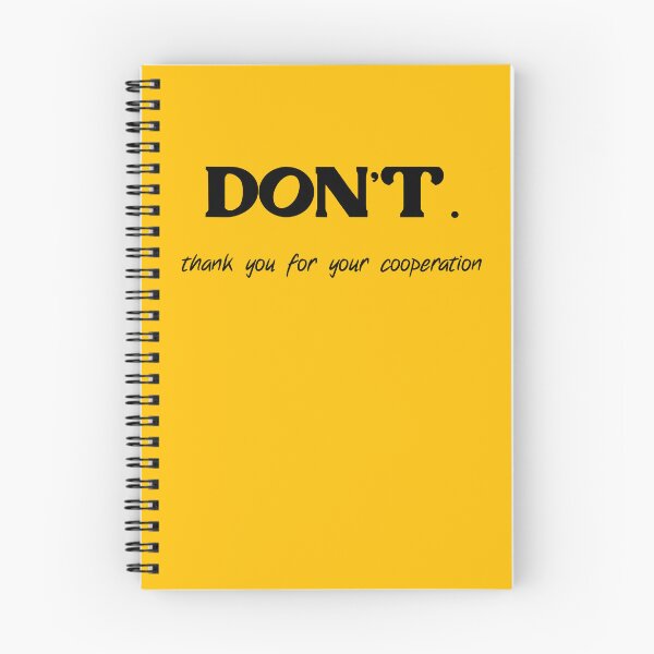 Item preview, DON'T. thank you for your cooperation black solid designed and sold by sandpaperdaisy.