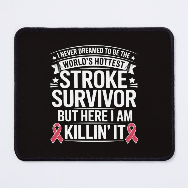 Item preview, Stroke Survivor Humor Red Ribbon Stroke Support Groups designed and sold by LapFemile.