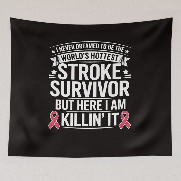 Item preview, Stroke Survivor Humor Red Ribbon Stroke Support Groups designed and sold by LapFemile.
