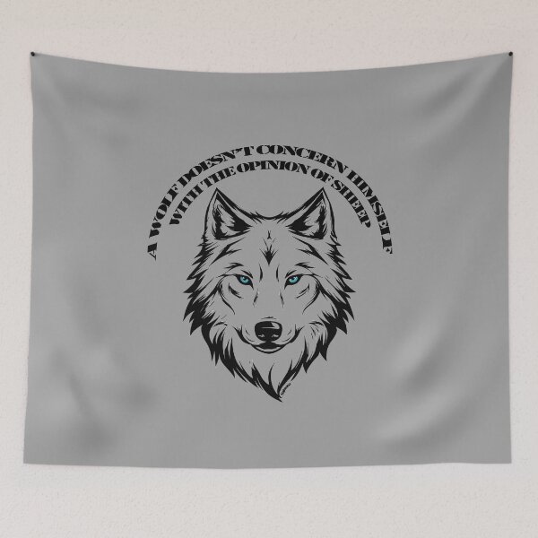 Item preview, A wolf doesnt concern himself with the opinions of sheep designed and sold by Uniquely4You2.