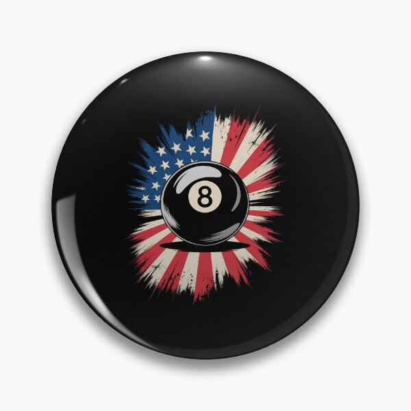 Item preview, Pool Billiards 4th Of July Men USA American Flag Boys 8 Ball designed and sold by Sandrhaus.