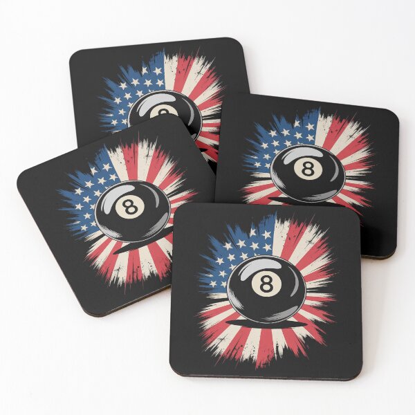Item preview, Pool Billiards 4th Of July Men USA American Flag Boys 8 Ball designed and sold by Sandrhaus.