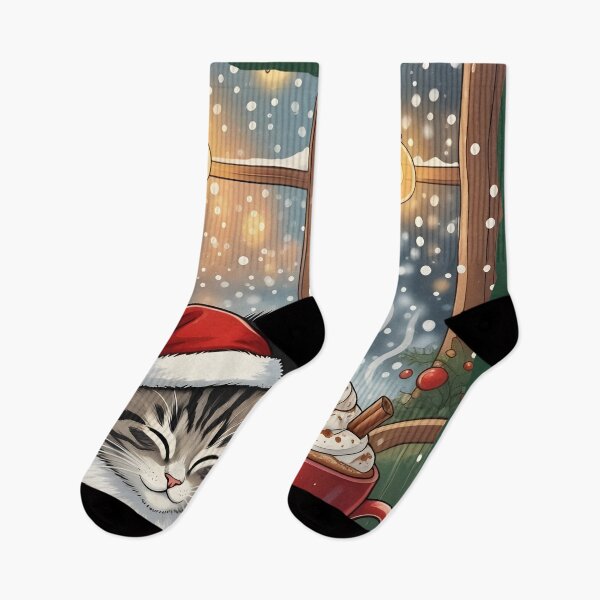 Item preview, Cat Cofee cozy Christmas designed and sold by Uglyandcute.