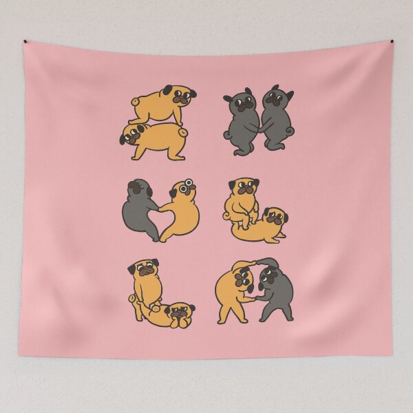 Item preview, Pug Couple Poses designed and sold by Huebucket.