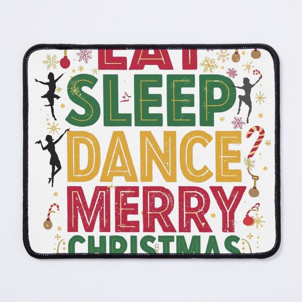 Item preview, Eat Sleep Dance Merry Christmas – Festive Dance Lover designed and sold by Bada-stickers.
