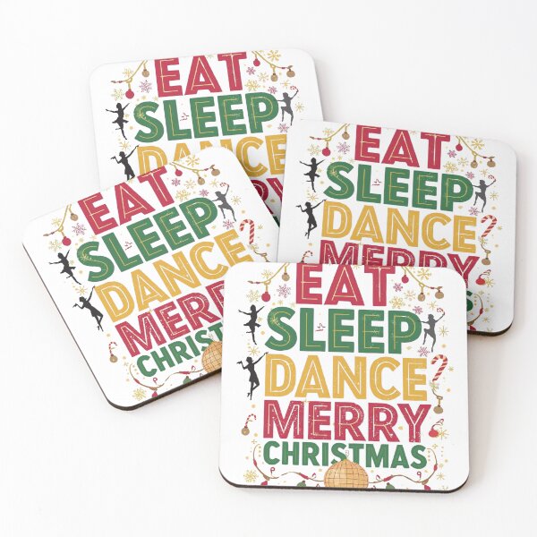 Item preview, Eat Sleep Dance Merry Christmas – Festive Dance Lover designed and sold by Bada-stickers.