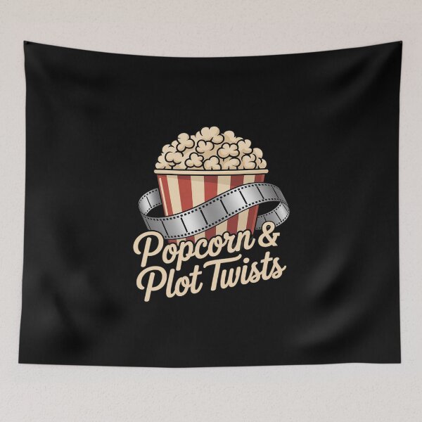 Item preview, Popcorn & Plot Twists Movie Film Buff Cinema Fan designed and sold by Sandrhaus.