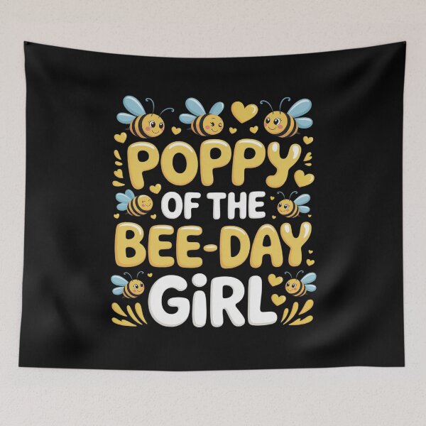 Item preview, Poppy of The Bee Day Girl Birthday Party Bee Lover designed and sold by Sandrhaus.