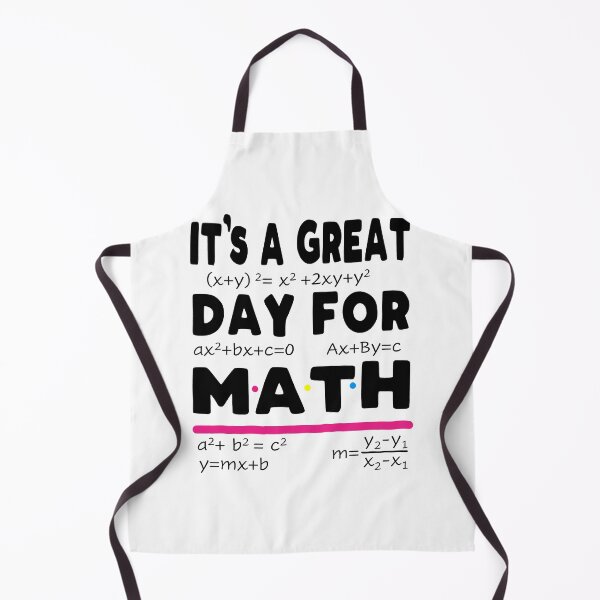 Item preview, Funny Cute It's a Great Day For Math Teacher Black Text designed and sold by MathWare MathClips.