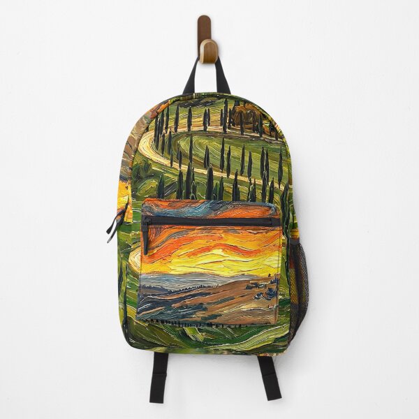 Item preview, Tuscan Cypress Road Sunset - Van Gogh Style designed and sold by Gravitylessarts.