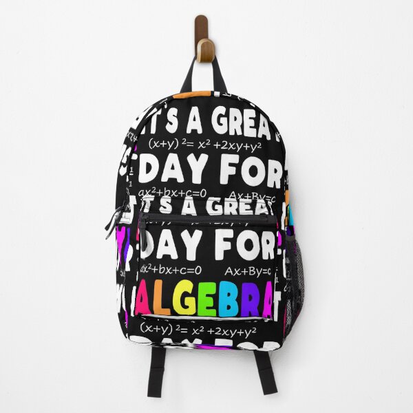 Item preview, Funny Cute It's a Great Day For Algebra Math Teacher White Text designed and sold by MathWare MathClips.