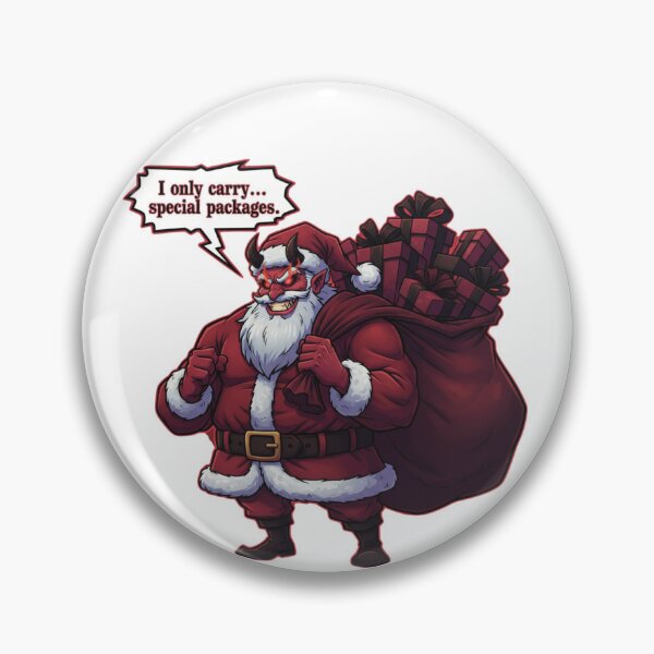 Item preview, Demon Santa "Special Packages" | Dark Christmas Krampus Horror Holiday Gift designed and sold by VandalMuse.