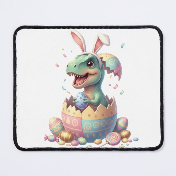 Item preview, Easter Dino Bunny – Cute Baby Dinosaur in Egg designed and sold by DinoPrints-shop.