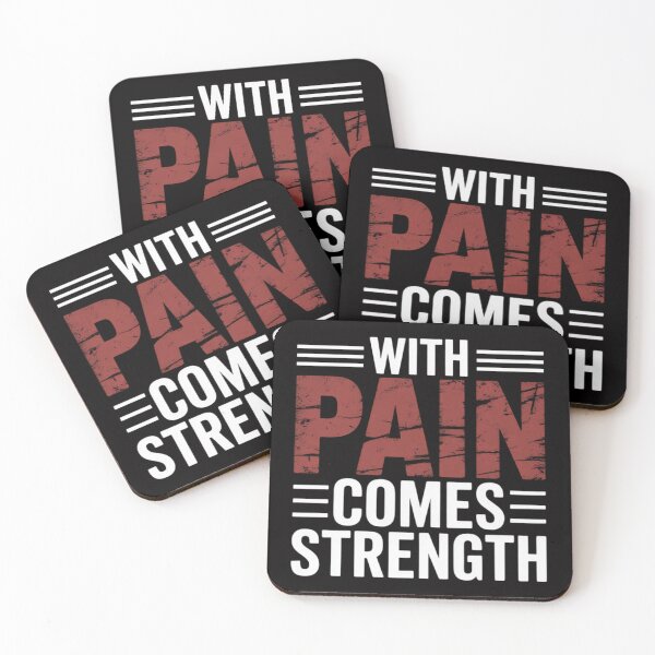 Item preview, With Pain Comes Strength Motivation Inspirational designed and sold by CareTopping.