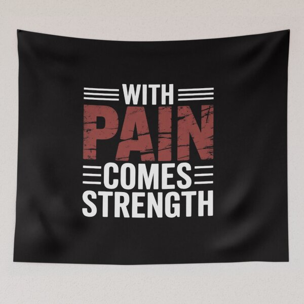 Item preview, With Pain Comes Strength Motivation Inspirational designed and sold by CareTopping.
