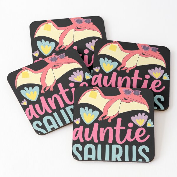Item preview, Auntie Saurus Cute Pink Pterodactyl Cool Aunt Dinosaur Gift designed and sold by haitrieuic96.