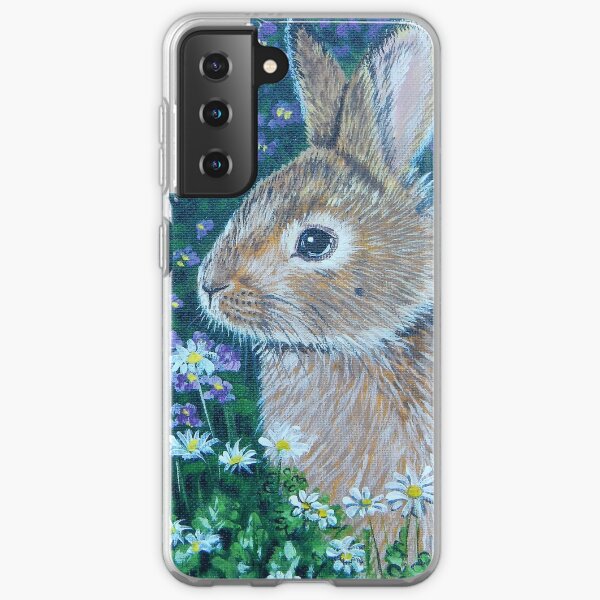 Bunny with Flowers Samsung Galaxy Soft Case