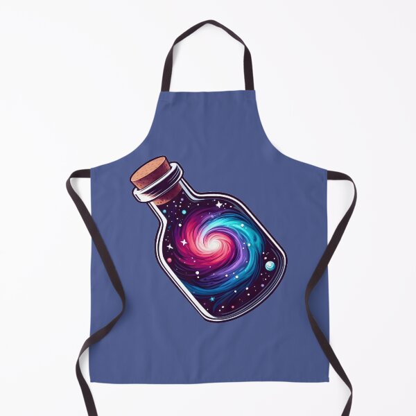 Item preview, Cosmic Galaxy Swirl Contained Inside Mystical Glass Bottle designed and sold by PinUpPizzazz.