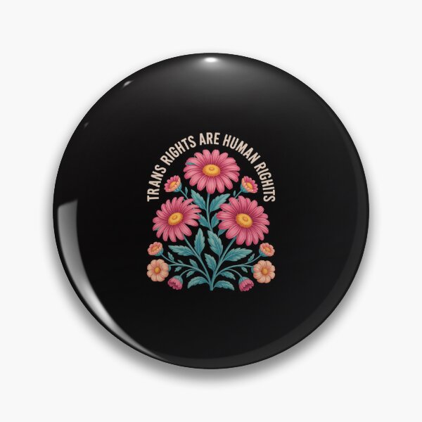 Item preview, Trans Rights Are Human Rights Floral LGBTQ Pride Transgender designed and sold by ConceptThena.
