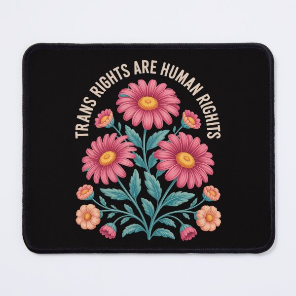 Item preview, Trans Rights Are Human Rights Floral LGBTQ Pride Transgender designed and sold by ConceptThena.