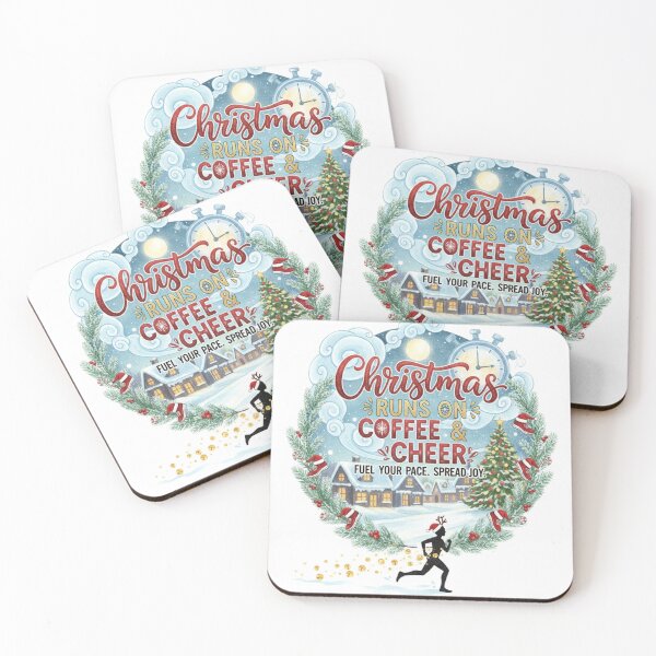 Item preview, Christmas Runs on Coffee & Cheer designed and sold by Toonlympics.