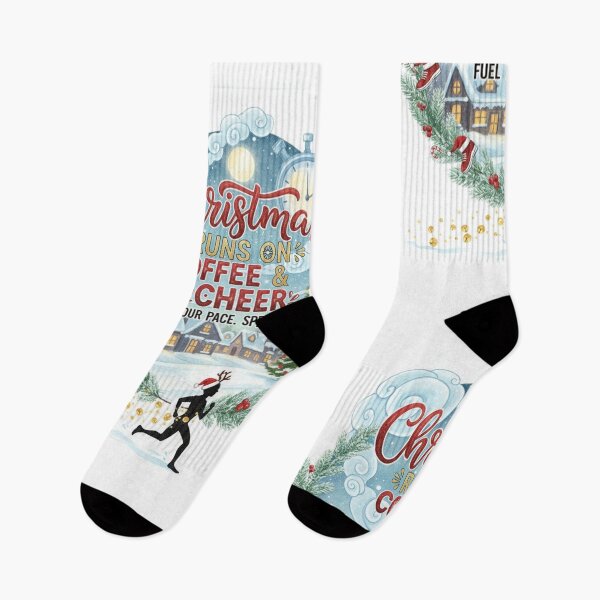 Item preview, Christmas Runs on Coffee & Cheer designed and sold by Toonlympics.