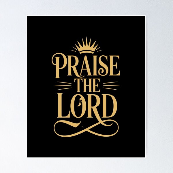 Item preview, Praise The Lord Christian – Bold Gold Crown Faith designed and sold by ryukaizox1.