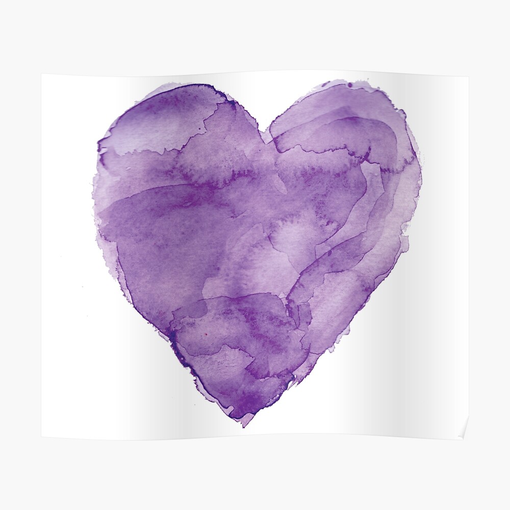 purple heart sticker by rhombuser redbubble