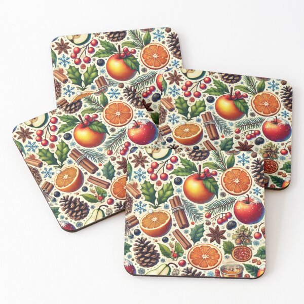 Item preview, Winter Fruit, Spices, Apple Orange, Creanberry, Anise, Cinnamin, Pear, Pine Cone Needles, Holly designed and sold by TheTimeTaxi.